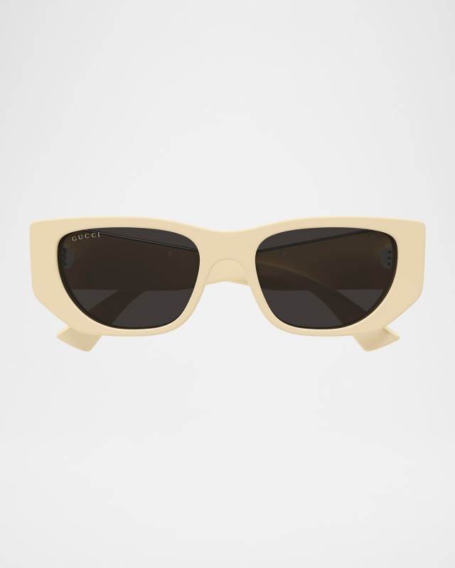 Subtle Web 53mm Geometric Acetate Sunglasses